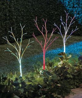   TREE STAKE OUTDOOR COLOR CHANGING PATH LIGHT GARDEN CHRISTMAS DECOR