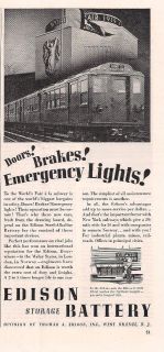 1939 vintage edison storage battery print ad 