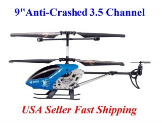   Anti Crashed SJ2001 1 2 Speed 3.5 Ch RC Helicopter Builtin GYRO Blue