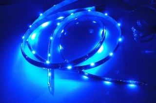 BLUE 20 SMD LED Side Shine Light strip Interior Fog Signal Lamp Audi 