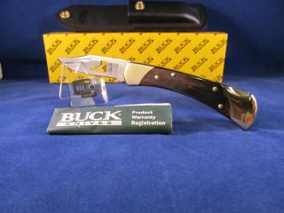 Buck B111 SP2 0 Knife Laser Idaho Cut Out Blade & Leather Sheath Mint 
