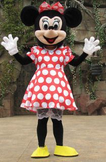 new adult size mickey minnie couple mouse mascot costume