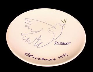 picasso masterpiece ed 1995 dove christmas plate one day shipping