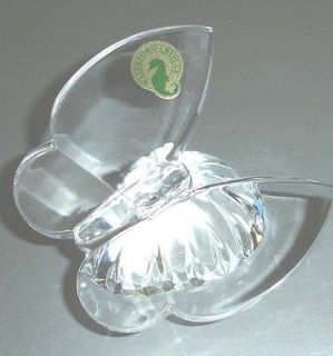 waterford crystal clear butterfly collectible sculpture new 