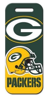 NFL Green Bay Packers Custom Engraved Luggage Tag with Free Strap