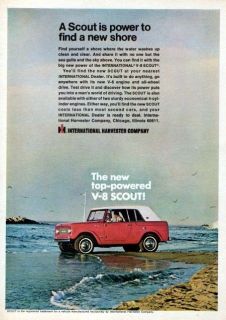 1967 international scout top powered original color ad time left