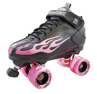   Pink Quad Roller Skate Size 6 Sure Grip Rock Flame Twister Rink Skates