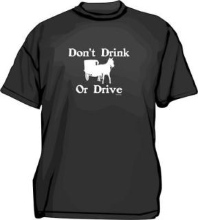 don t drink or drive amish horse carriage logo shirt