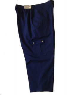 White Stag Womens Cargo Pants Plus Size 3XP, 3X, 4XP, 4X Navy Blue 