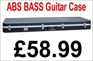 Good Quality Heavy Duty Bass Guitar Flight Case £58.99 Hard Rectangle 