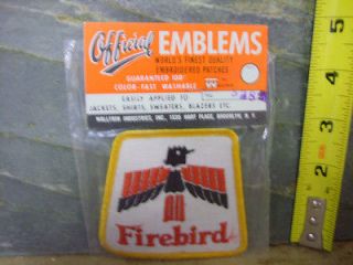   . Muscle Car Firebird embroidered patch from 69 Still in package