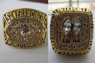   49ERS 1981 and 1984 SUPER BOWL RING 2 NFL Replia championship ring