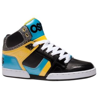 Osiris   NYC 83 Shoe   Black/Cyan/Yel​low, skate,emo,high top,Supra 