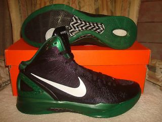 Nike Zoom Hyperdunk 2011 Rajon Rondo Black Green Basketball Sneakers 