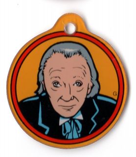 DR WHO #1 William HARTNELL Pinball Promo Plastic Key Chain Fob DOCTOR