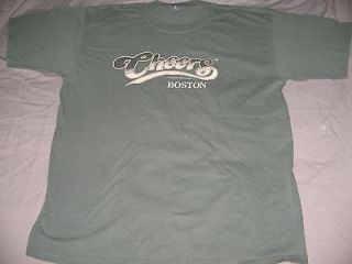   Boston Normisms Graphic Olive Green T Shirt LARGE USED Circa 2007 Norm
