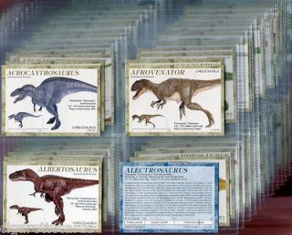 Trade Card Set, Jam System, CARD O SAURUS, Prehistoric Dinosaurs