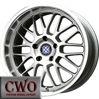 20 Silver Beyern Mesh Wheels Rims 5x120 5 Lug CTS BMW 1 3 Series Acura 