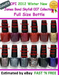 OPI James Bond Skyfall 007 Collection Pick up Any Color (Full Size)