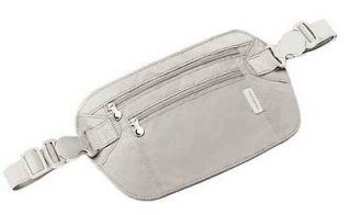 Genuine New Samsonite Double Pocket Money Belt   Beige/Grey (Waist Bag 