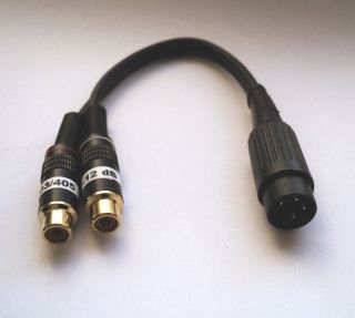 Quad 303 / 405   RCA adaptor and  12dB attenuator combined   updated 