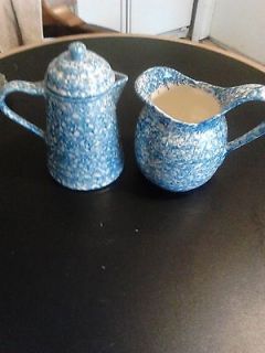 vintage royal cumberland teapot pitcher spongeware  