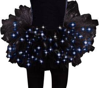junior girls light up multi layered tulle tutu petticoat