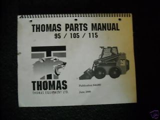 thomas 95 105 115 skid steer parts manual time left