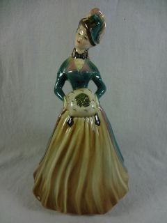 Goldscheider Everlast Victorian Lady with Muff Porcelain Figurine #802