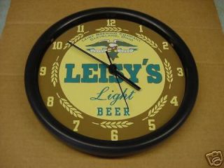 leisy s light beer 10 wall clock cleveland oh time