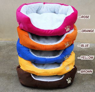 Soft Fleece Pet Dog Cat Bed House with Soft Pad 5 colours ON SALE