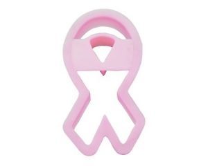 Fox Run Pink Ribbon Breast Cancer Awareness Plastic Cookie Cutter NEW