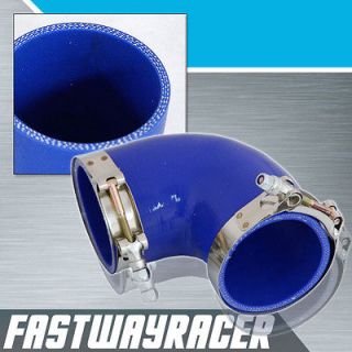 Newly listed Blue 3.0 to 3.0 Elbow Silicone Hose+2X T Bolt Clamp