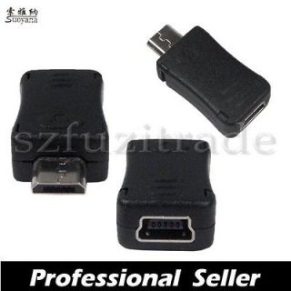 Mini USB 2.0 Female to Micro USB Male F/M Adapter Converter Data 