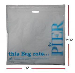 Large Clear Misprinted HEAVY DUTY Patch Handle Plastic Bag 150 + FREE 