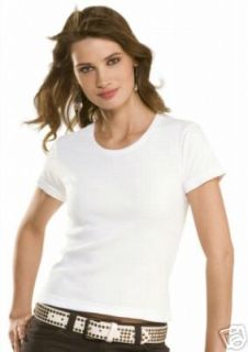 ladies plain white cotton t shirt tee shirt more options
