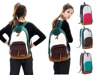 Sweet Colors Women Lady New Canvas School Campus Book Backpack 