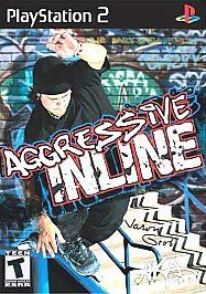   AGGRESSIVE INLINE Skating PlayStation 2 Adult Owned Game/Manual/Case