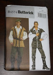Butterick Robin Hood Mens Costume Sewing Patterns B4574 4574 Size XL 