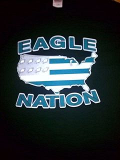 EAGLE NATION T SHIRT. PHILADELPHIA EAGLES FUNNY SPORTS SHIRTS 