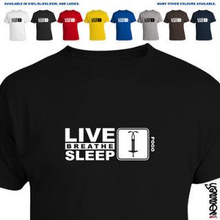 pogo stick pro gift t shirt eat live breathe sleep