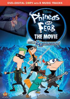 Phineas and Ferb The Movie   Across the 2nd Dimension DVD, 2011, 2 