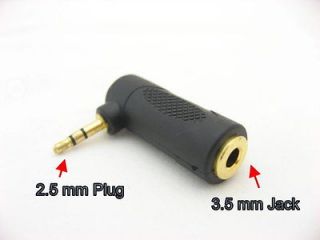 Newly listed 2.5mm to 3.5mm Earphone Headphone Jack Adapter New