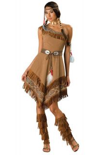   Dress Up Costume Indian Wild West Native Pocahontas Sz 10  12 lz458