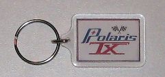polaris tx vintage snowmobile repro keychain fob ring from canada