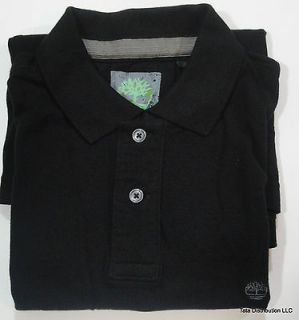 timberland black polo shirt size small