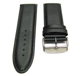 20mm genuine calf leather watch strap for rolex black 16