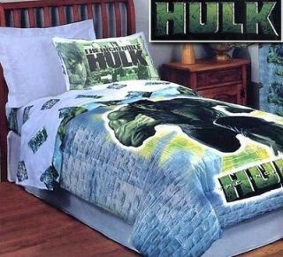 Licensed Marvel The Incredible Hulk Rage Cotton Rich Comforter Full 