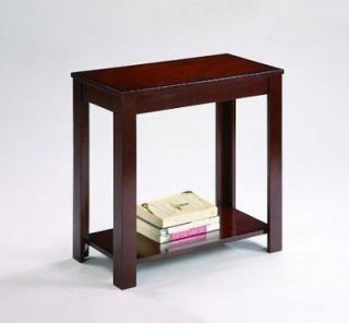pierce espresso chairside table small storage end table time left