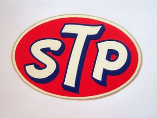 STP Large Oval Vintage Racing Decal Sticker NASCAR NHRA Go Cart Petty 